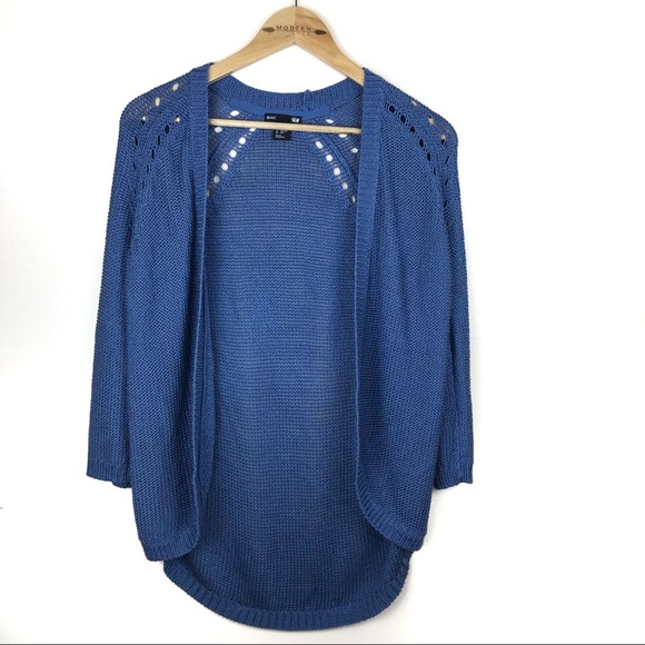 H&M | Blue High-Low Open Front Cardigan - Picture 1 of 5
